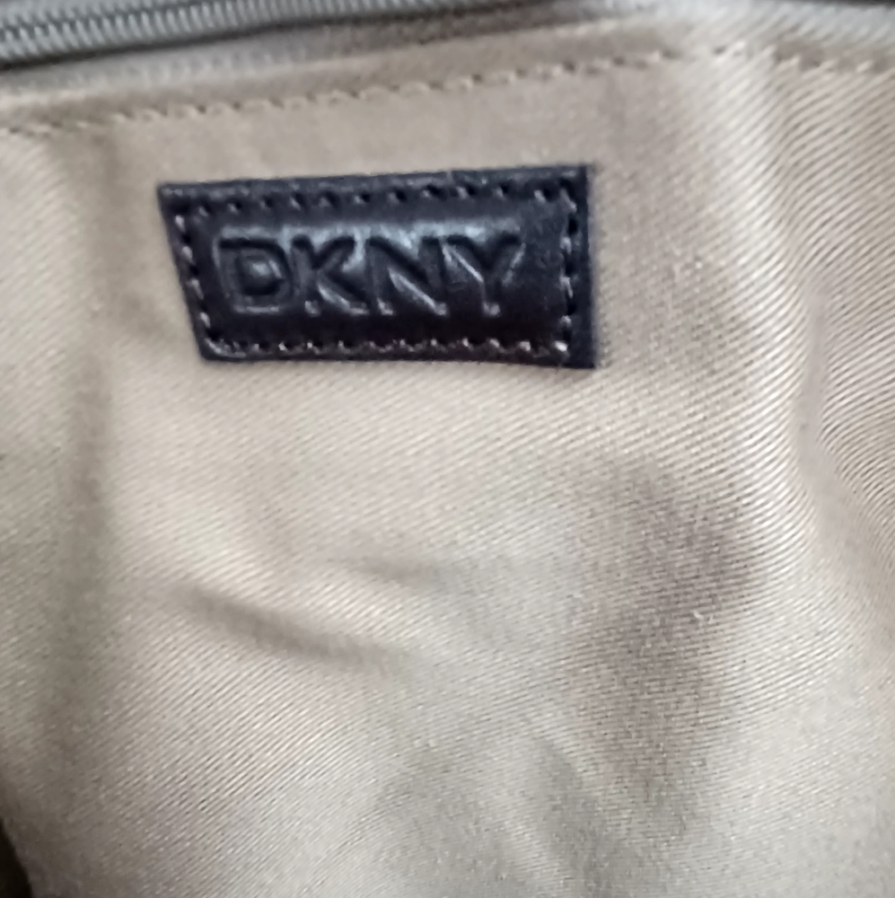 DKNY  Brown Faux Leather Tote Bag - Picture 6 of 10